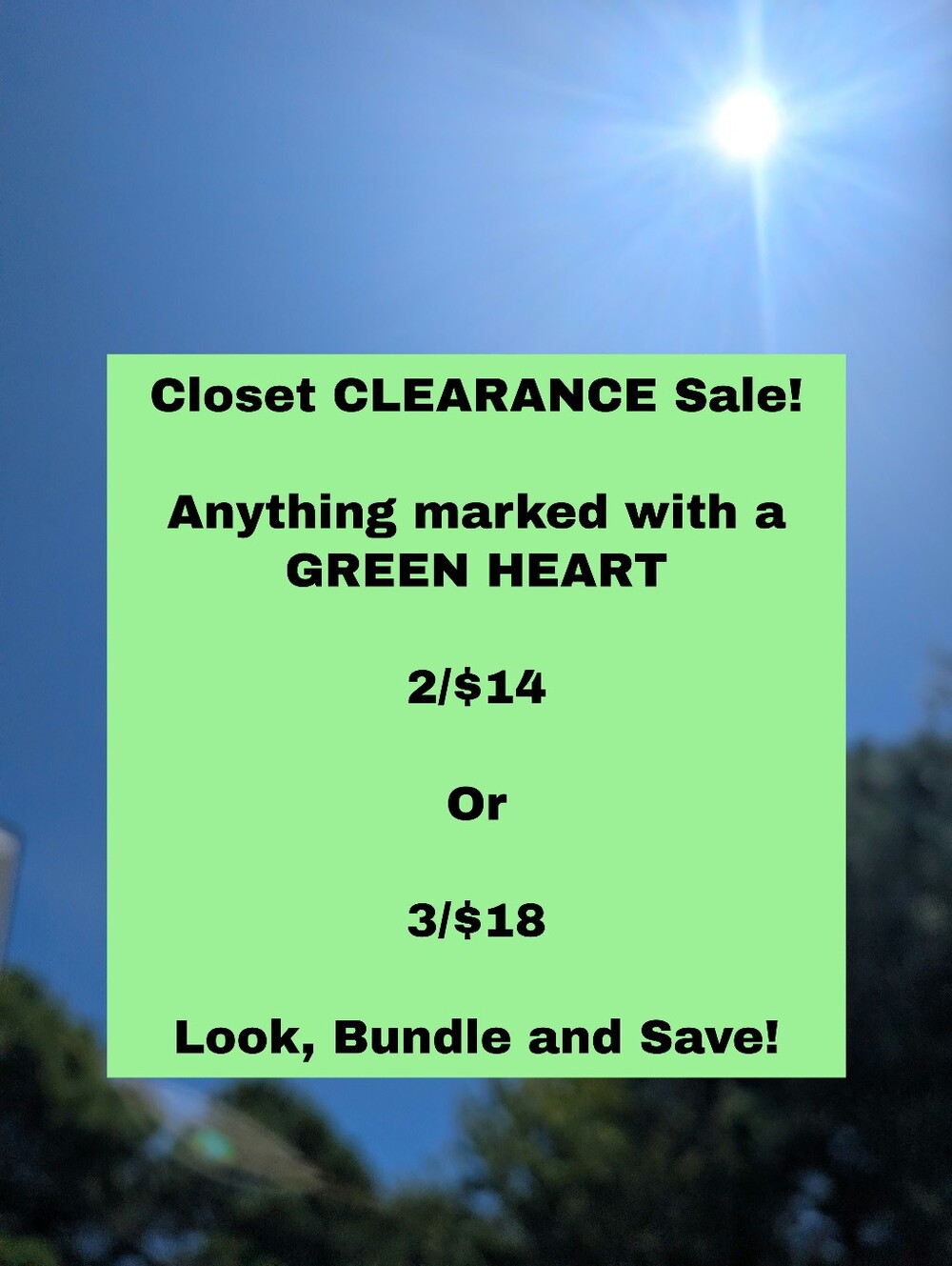 Closet CLEARANCE Sale On 💚 Things!
